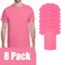 Gildan Unisex Safety Pink Crewneck T-Shirt Blanks for Crafting, Short Sleeve Printing Tee